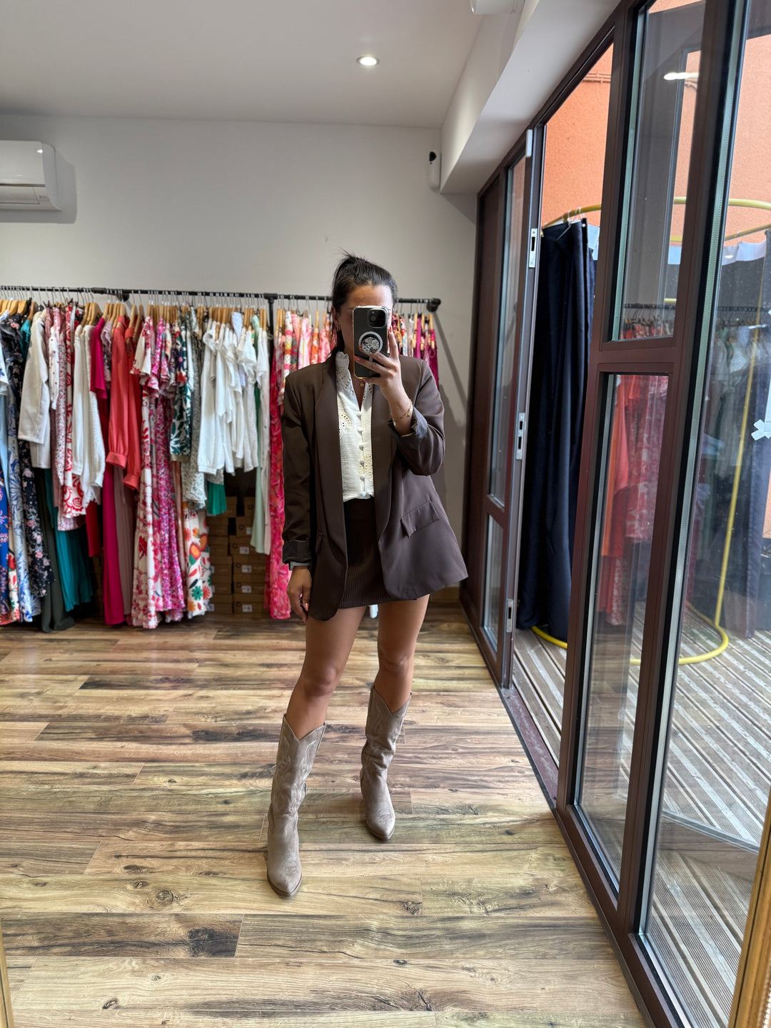 Jupe short en maille