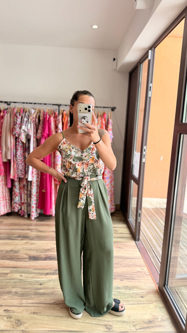 Pantalon Candice kaki CURVY
