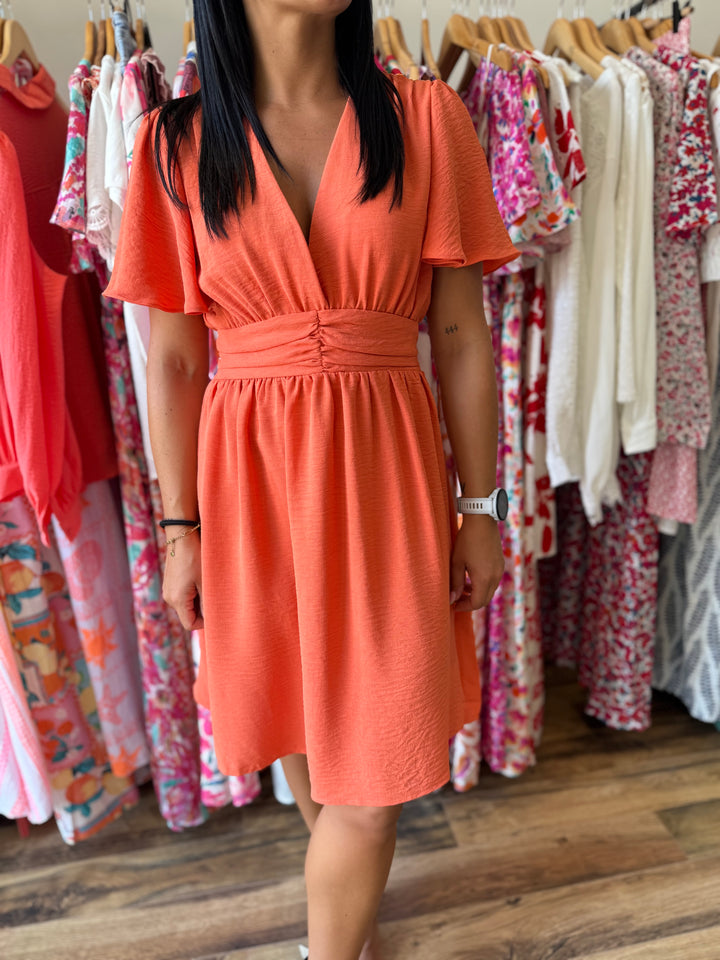 Robe Anail Orange CURVY