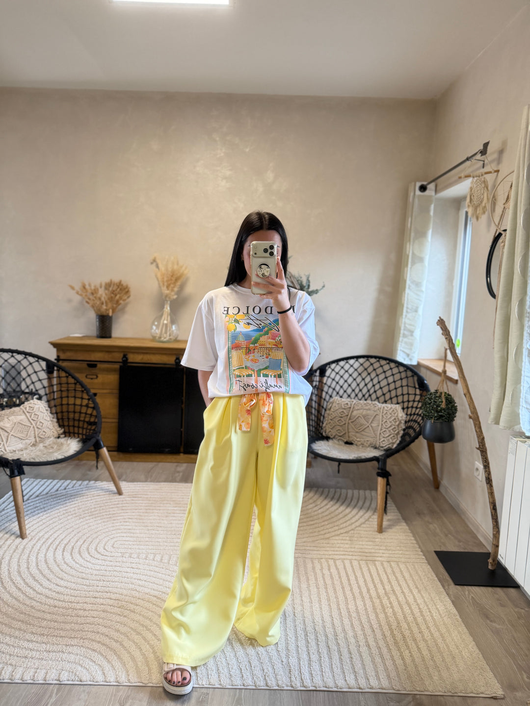 Pantalon hella jaune CURVY