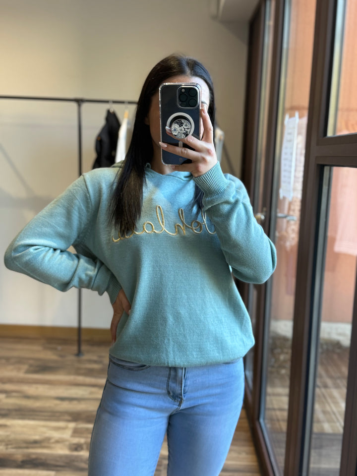 Pull ohlala vert céladon