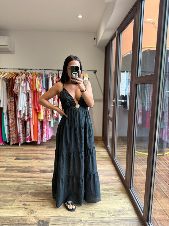 Robe longue Graciella noir