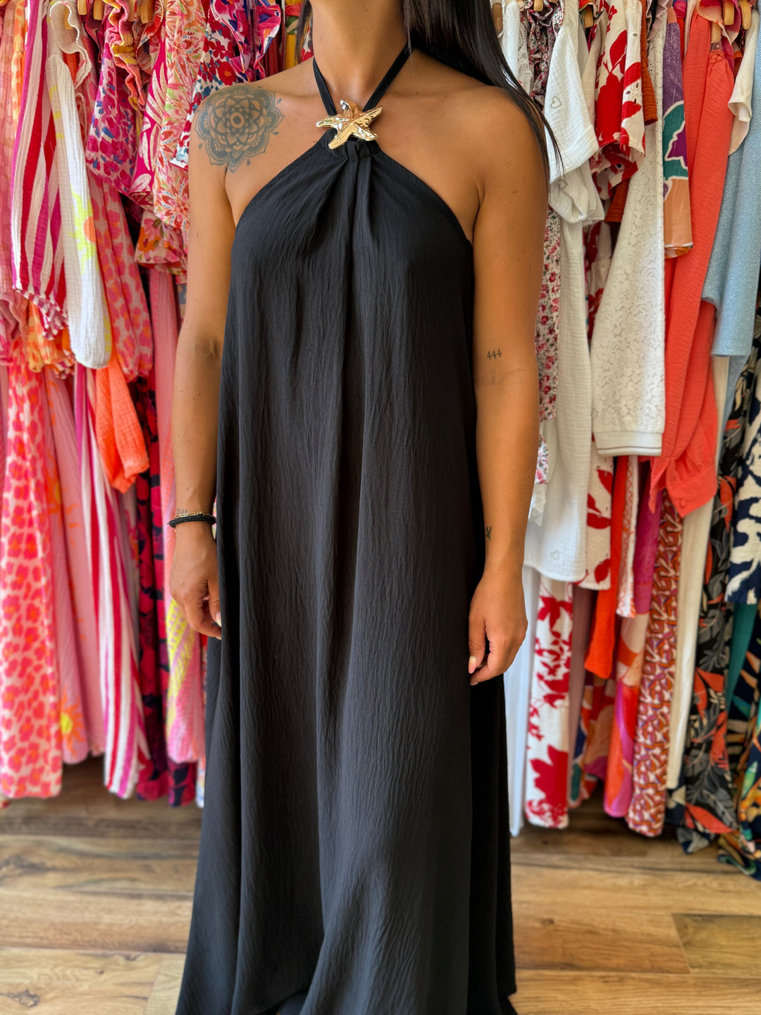 Robe longue Samia noir