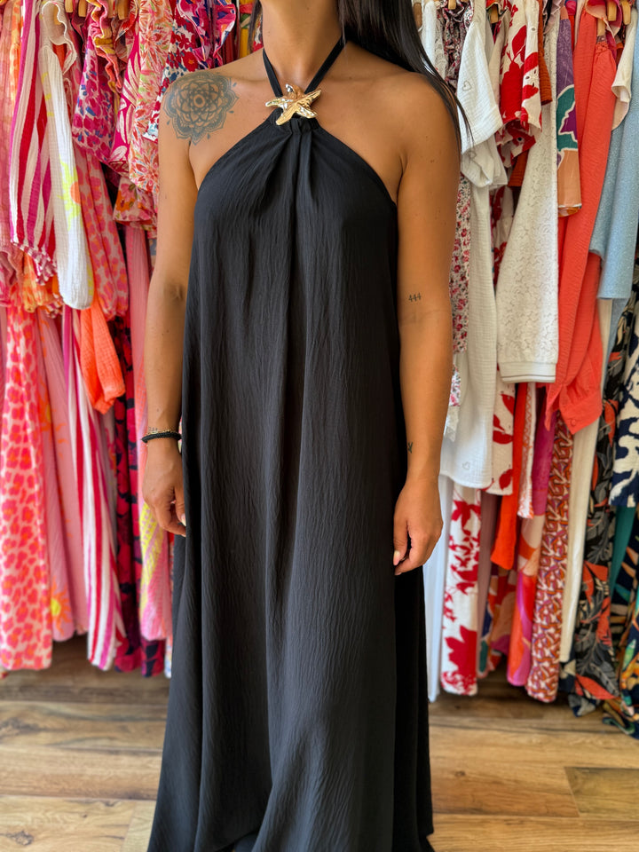 Robe longue Samia noir