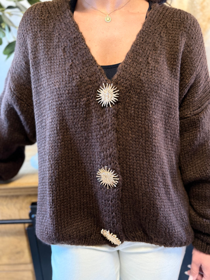 Gilet Betty chocolat