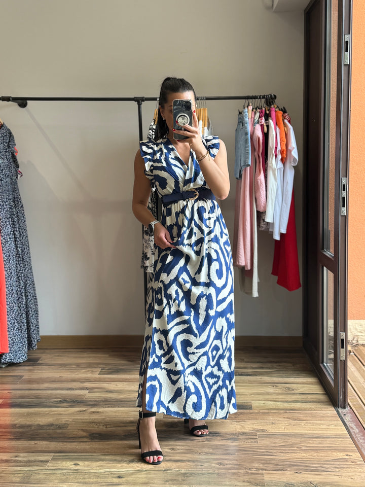 Robe longue Mark bleu