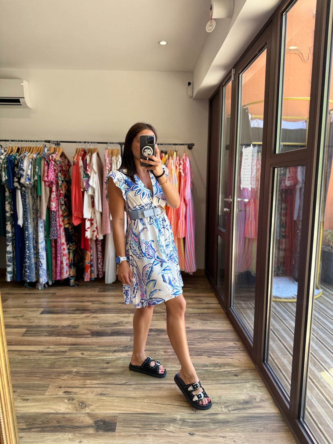 Robe Almeria bleu CURVY