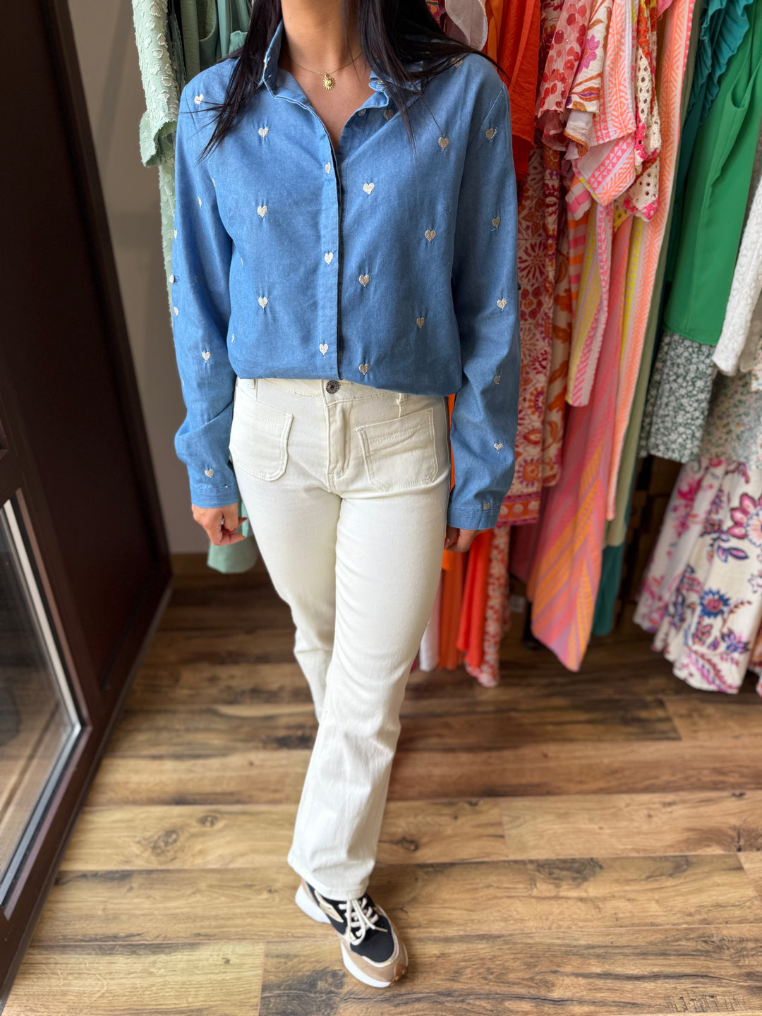 Jean wild leg crème