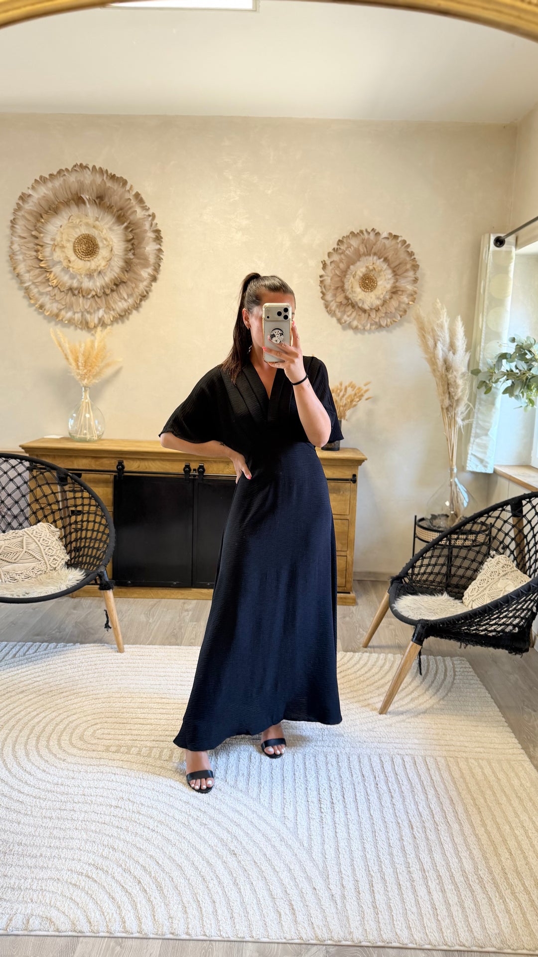 Robe longue Jehan CURVY noir