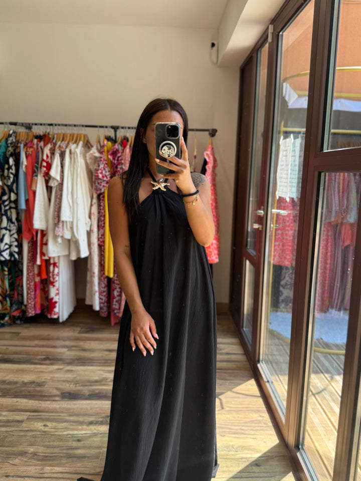 Robe longue Samia noir