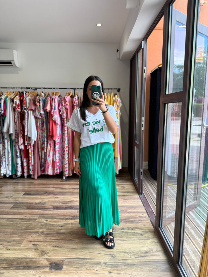 Teeshirt la vie est belle vert