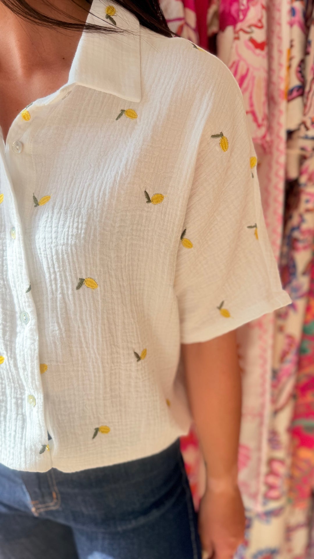 Chemise gaze citron 🍋 CURVY