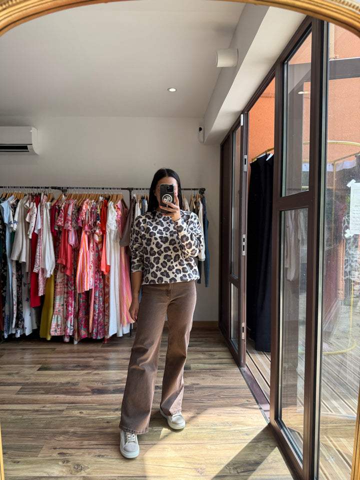 Jean coupe droite chocolat 🍫