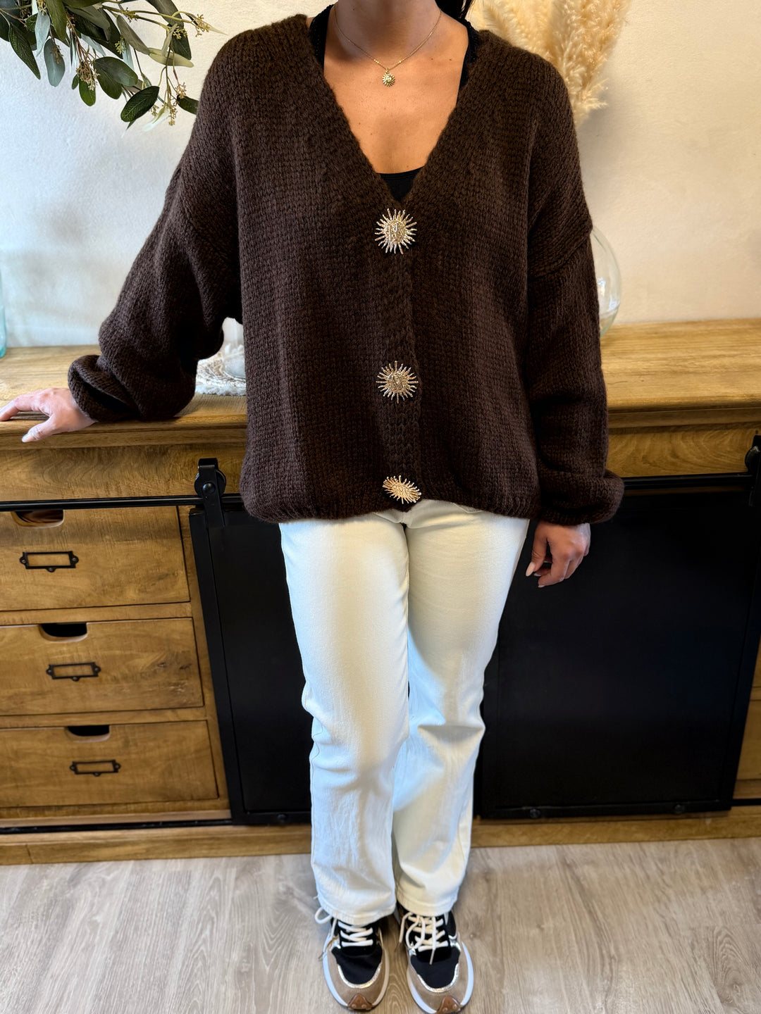 Gilet Betty chocolat