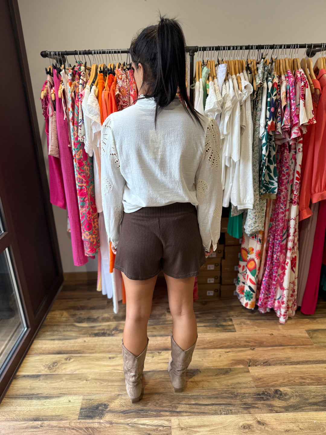 Jupe short en maille