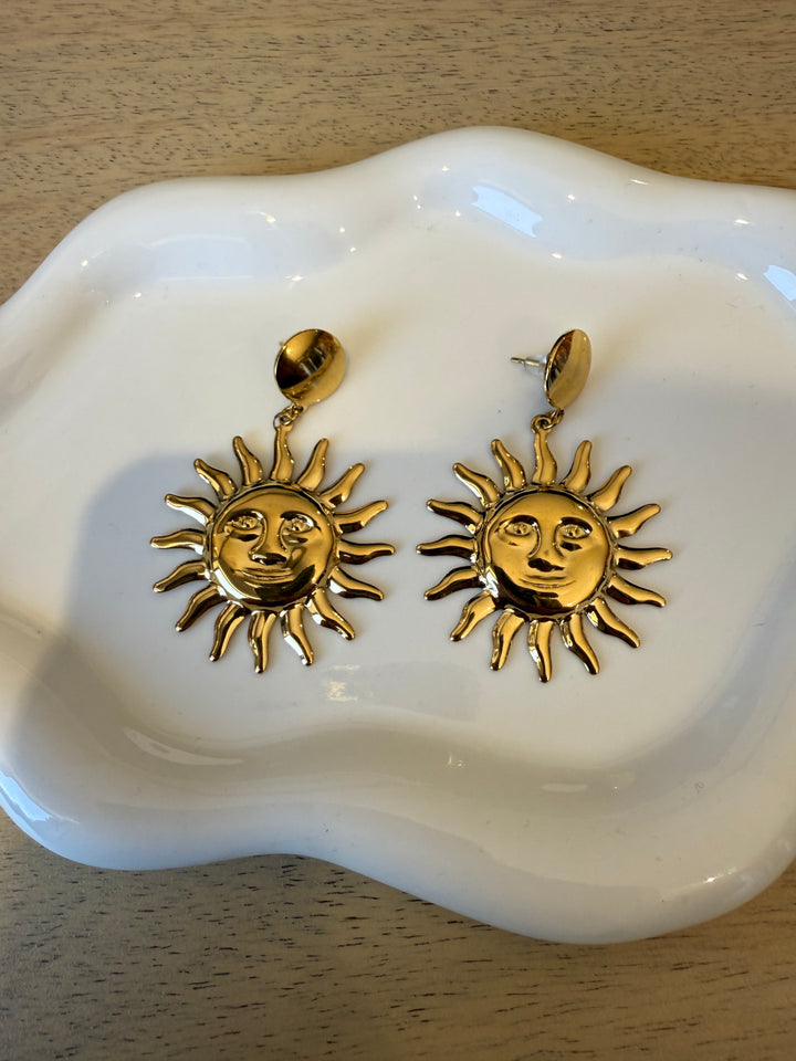 Boucles d’oreilles soleil
