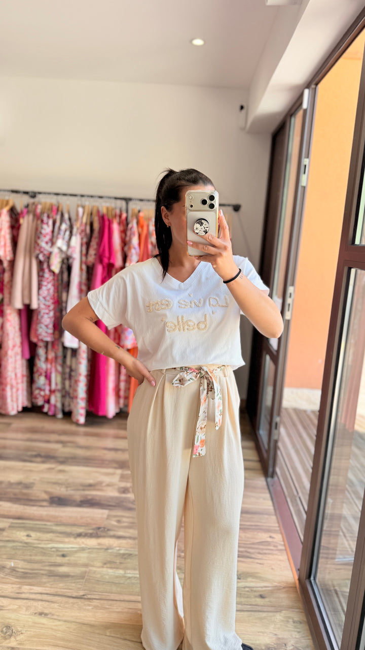 Pantalon Candice beige