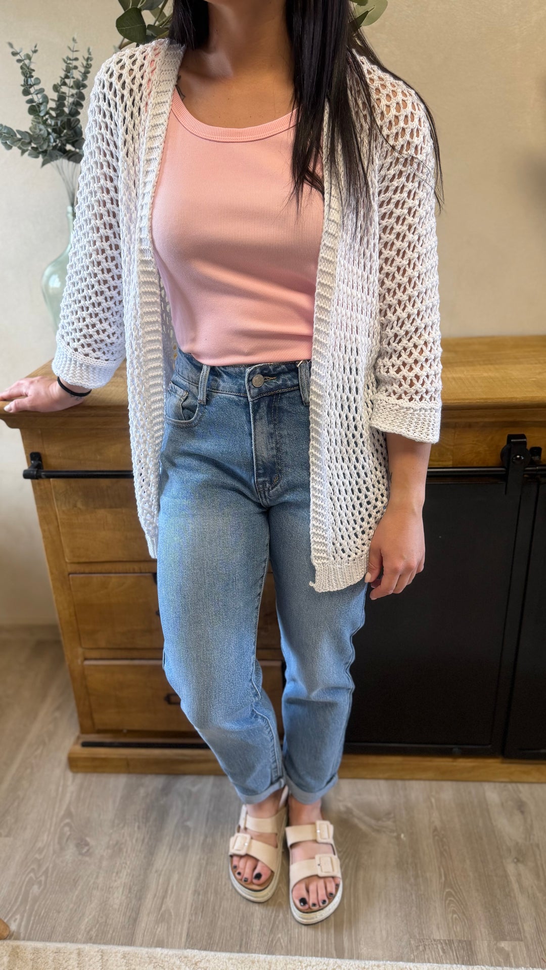 Gilet en maille Hecty blanc