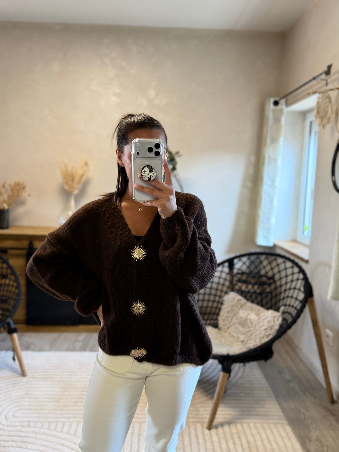 Gilet Betty chocolat