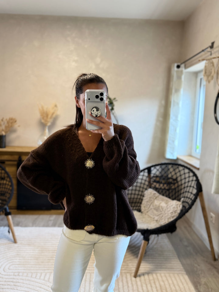 Gilet Betty chocolat