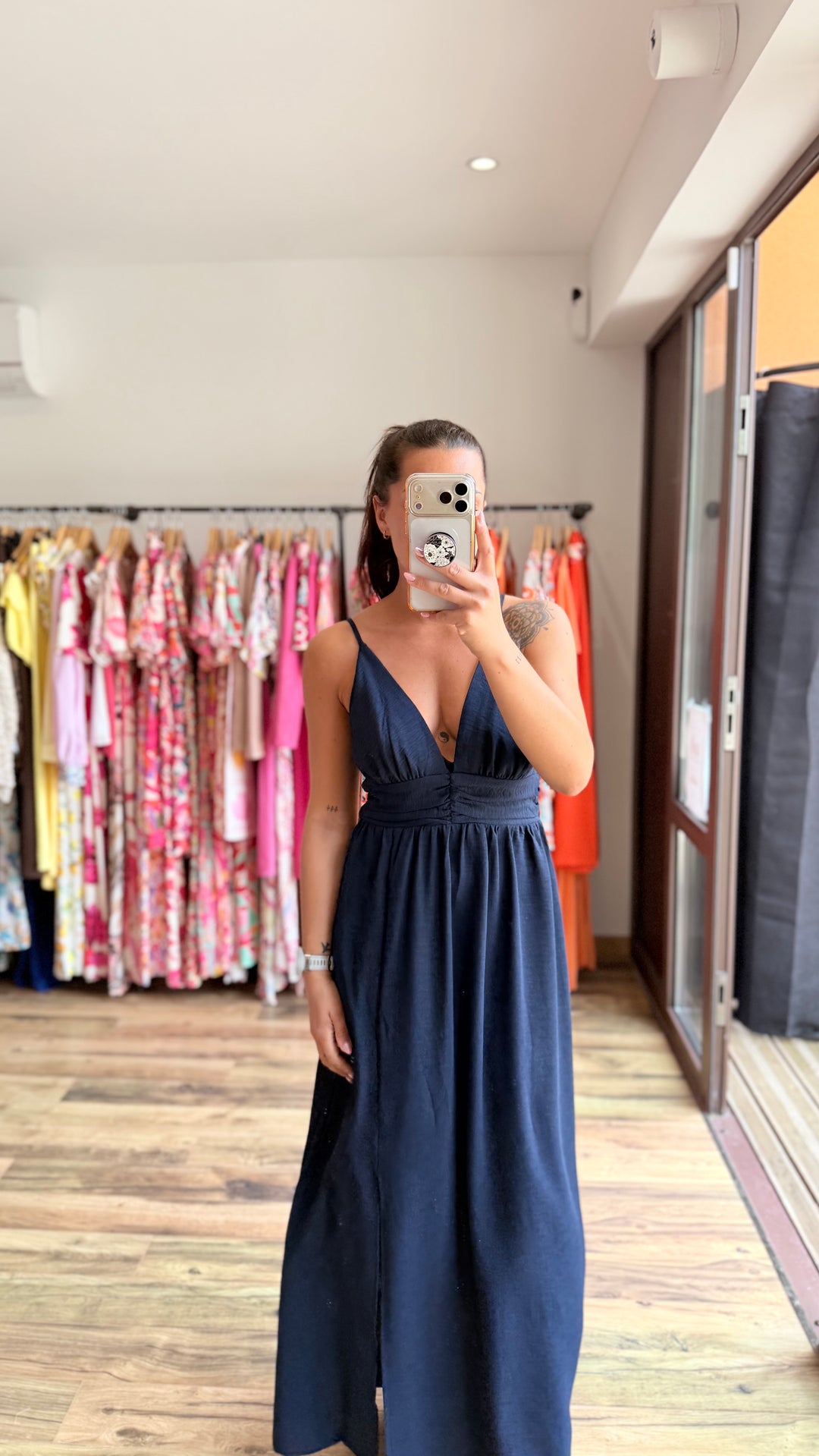 Robe longue Bola marine