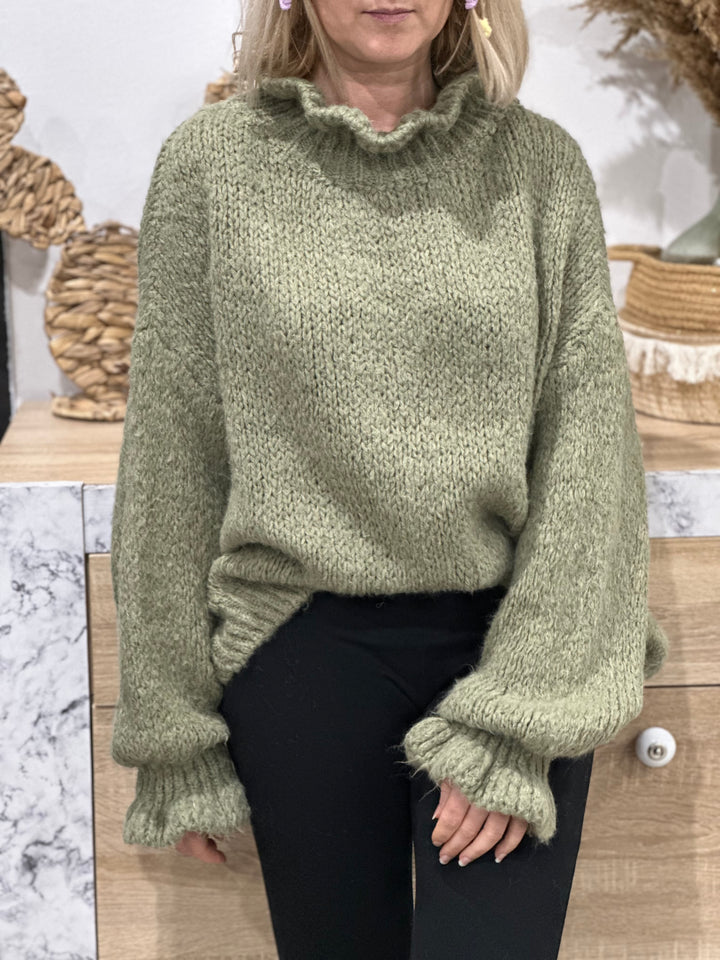 Pull Celia olive