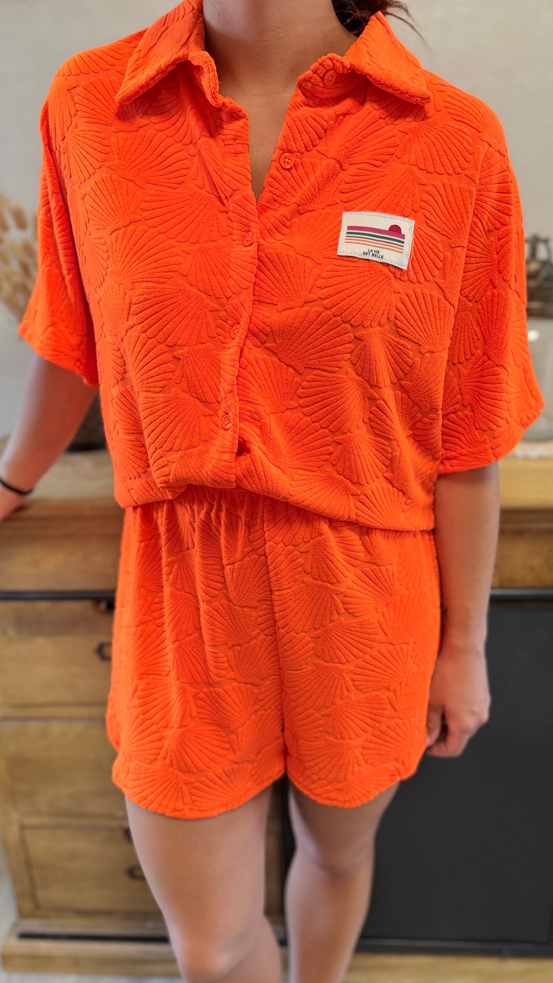 Ensemble Hina orange