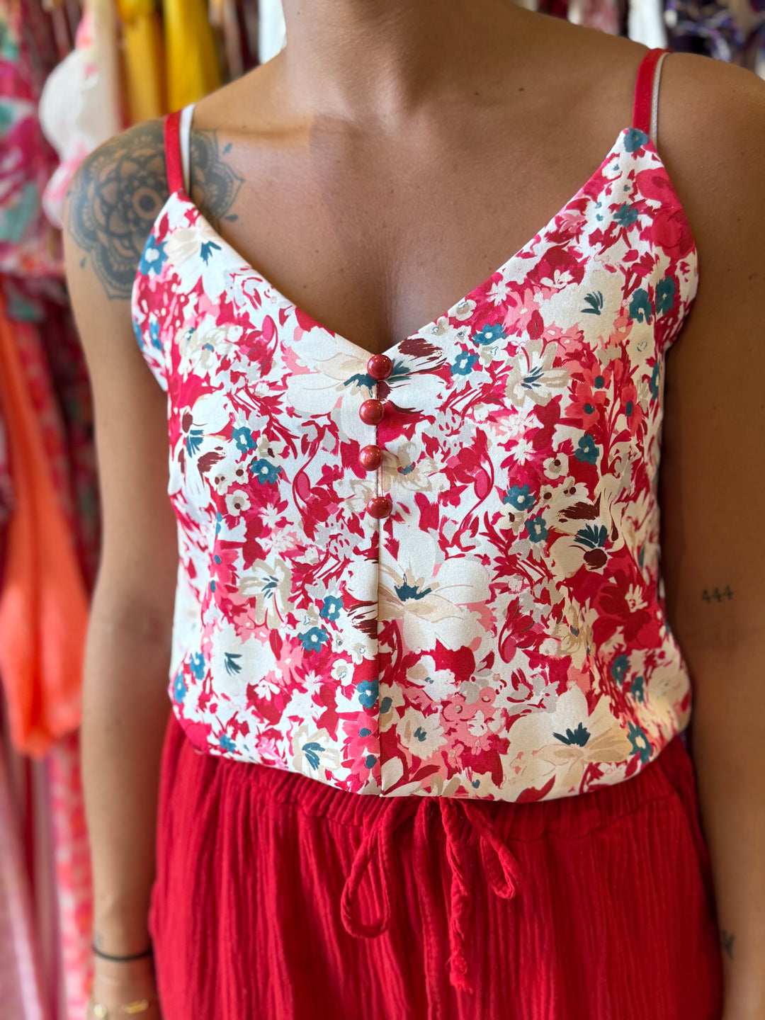 Top Malaga rouge CURVY