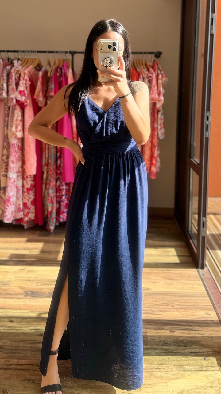 Robe longue Molly marine