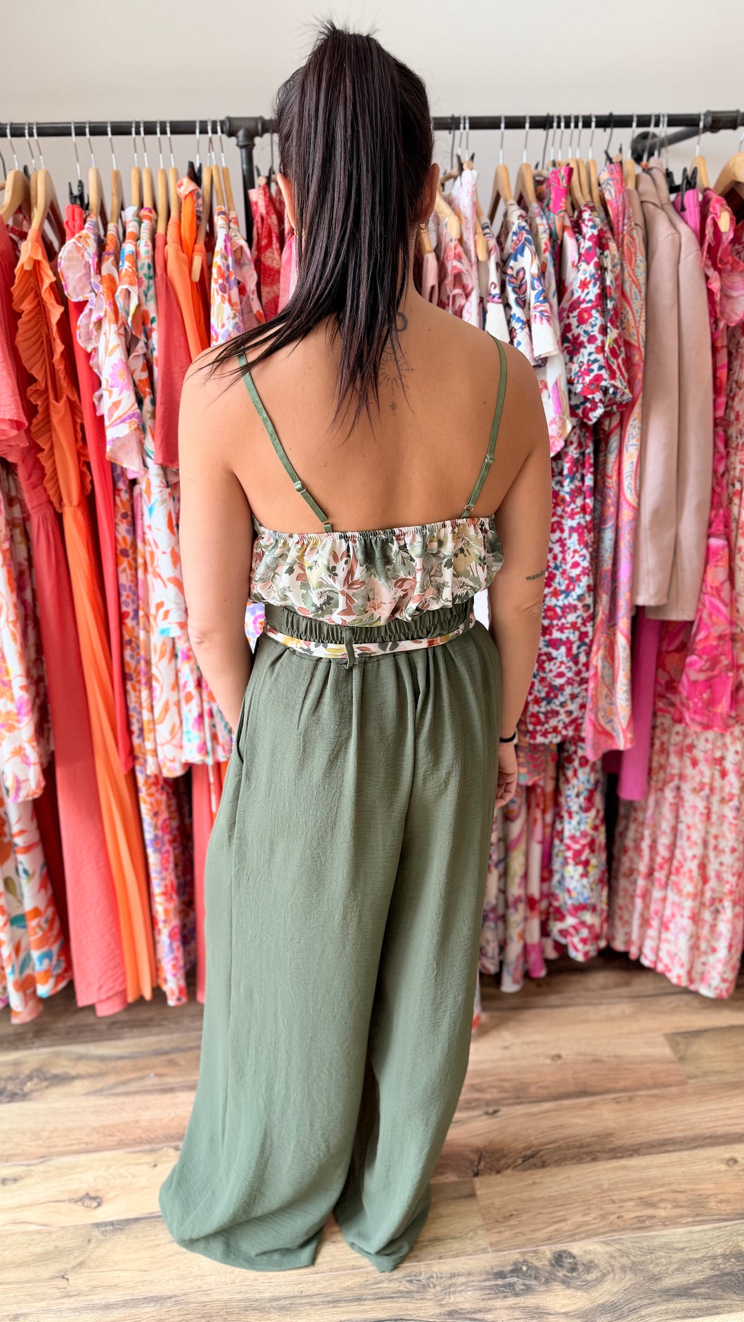 Pantalon Candice kaki CURVY