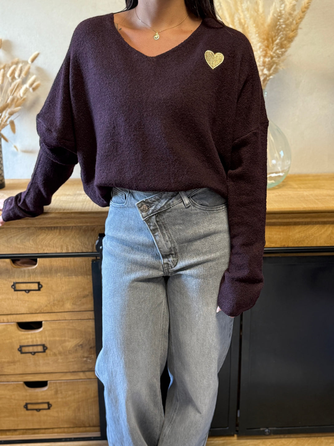 Pull Juanito aubergine