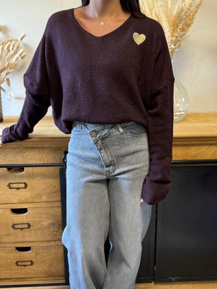 Pull Juanito aubergine