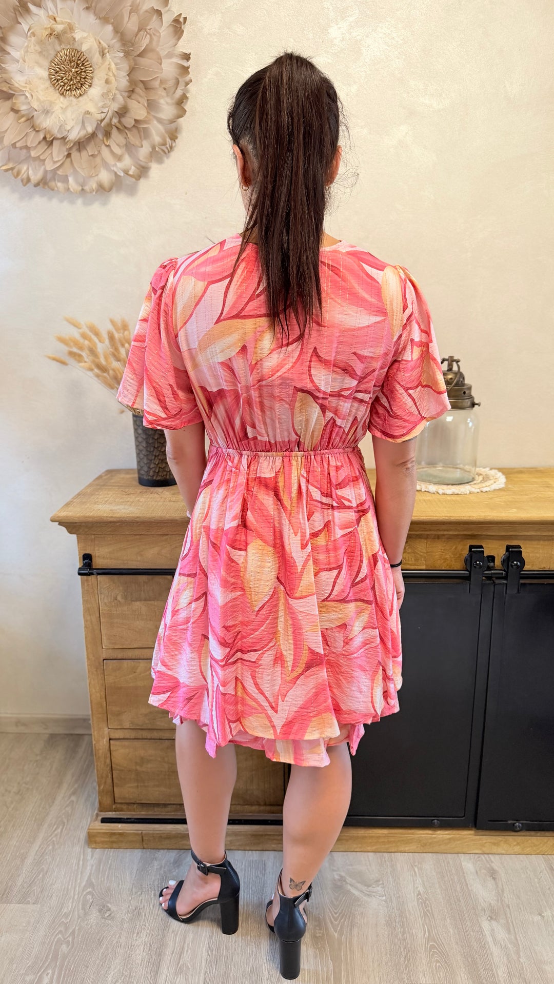 Robe Courte Ceyli rose