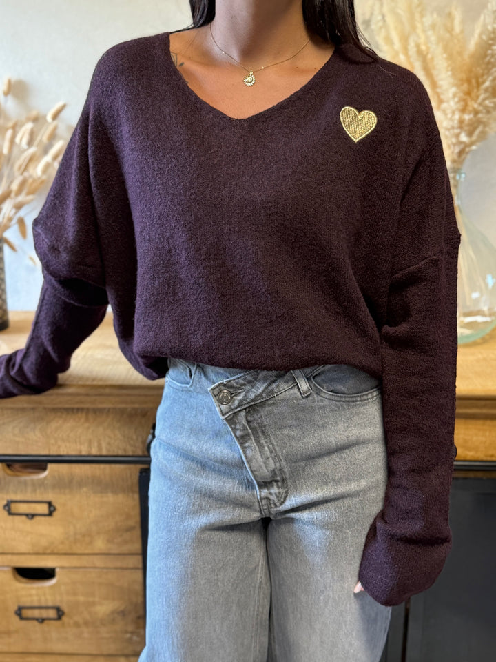 Pull Juanito aubergine