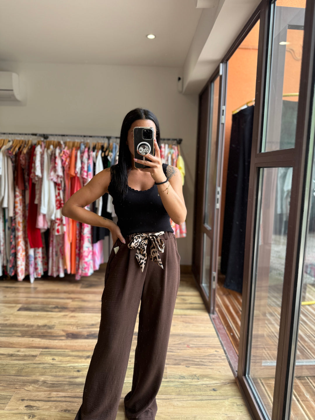 Pantalon Eliam chocolat