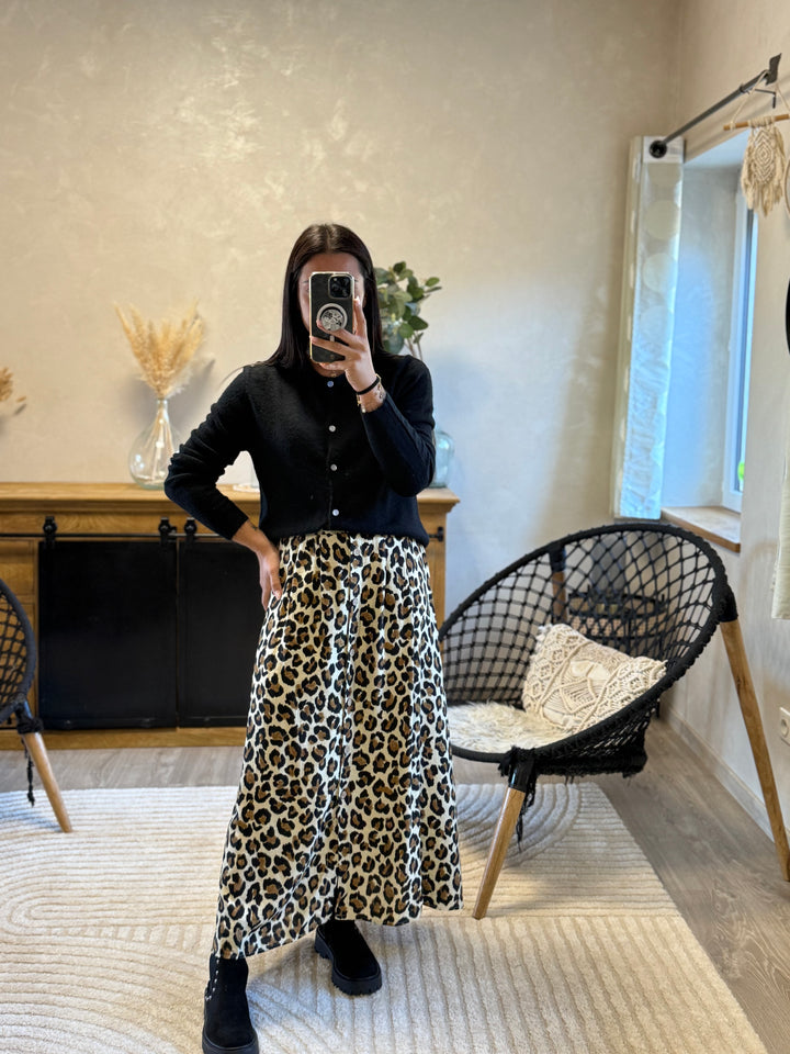 Jupe longue Léopard Ony