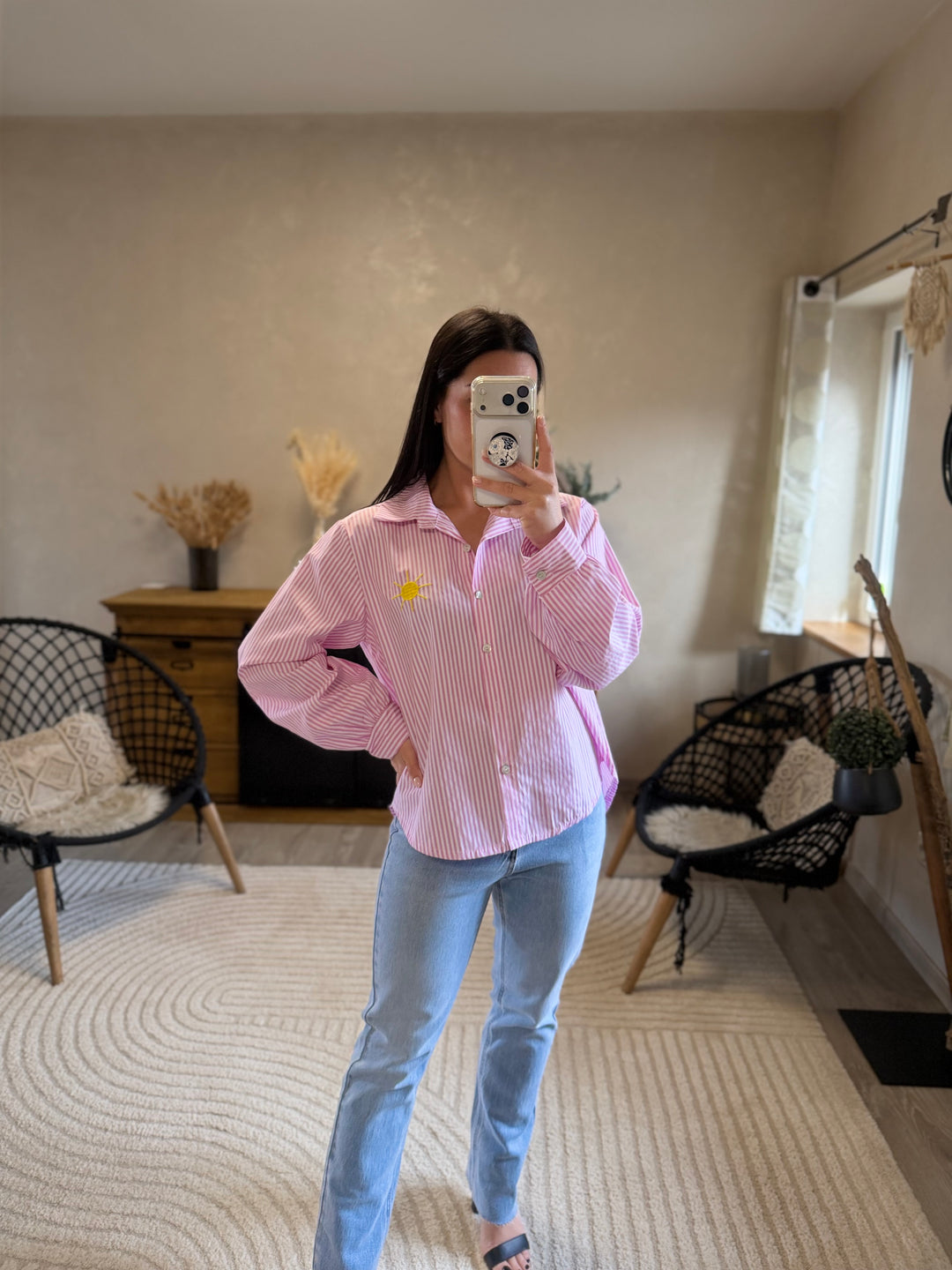 Chemise Saint-Tropez rose