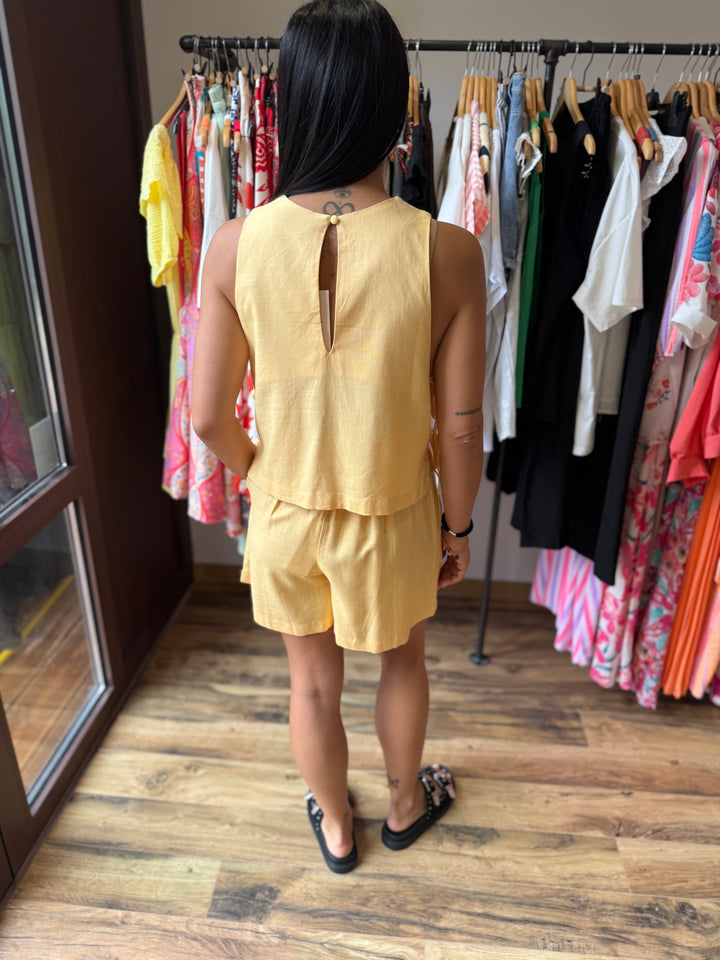 Short jaune Leonore