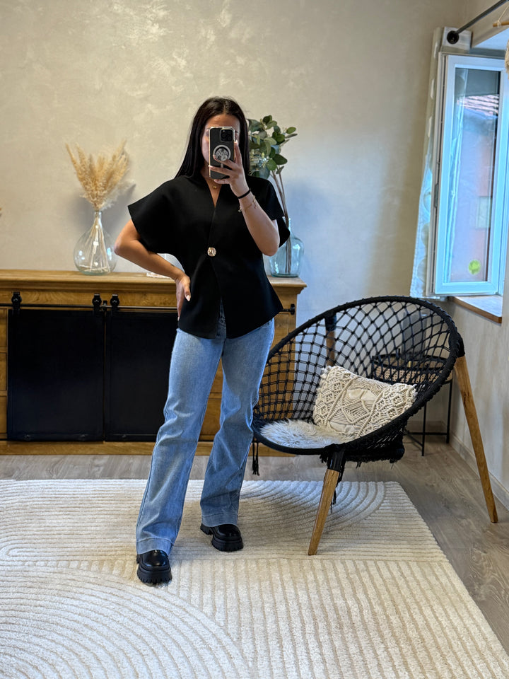 Gilet en maille Ophelia noir