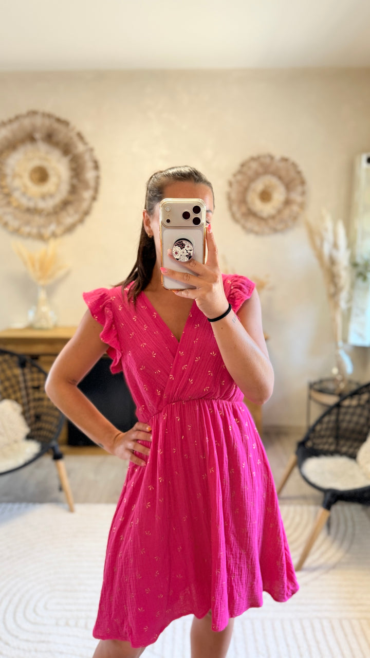 Robe courte Maya Fushia