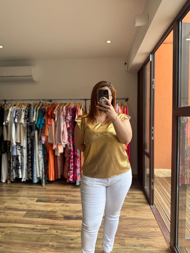 Top doré CURVY