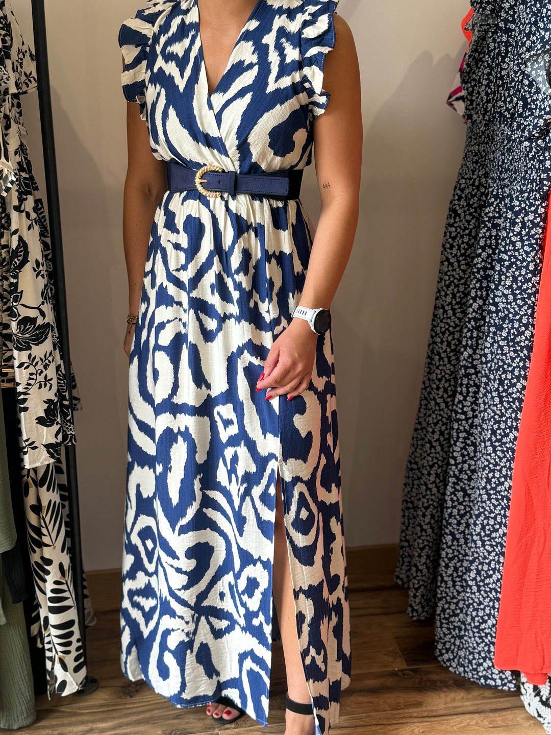 Robe longue Mark bleu