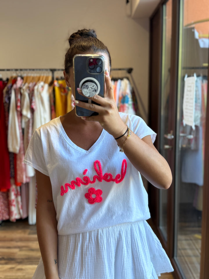 Teeshirt bohème fluo