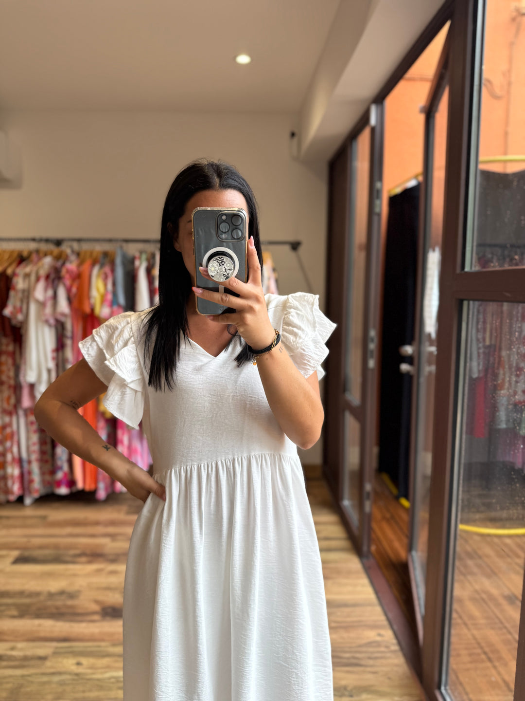 Robe longue Edmée blanche