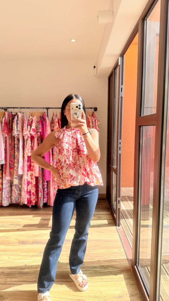 Top Zalia rouge