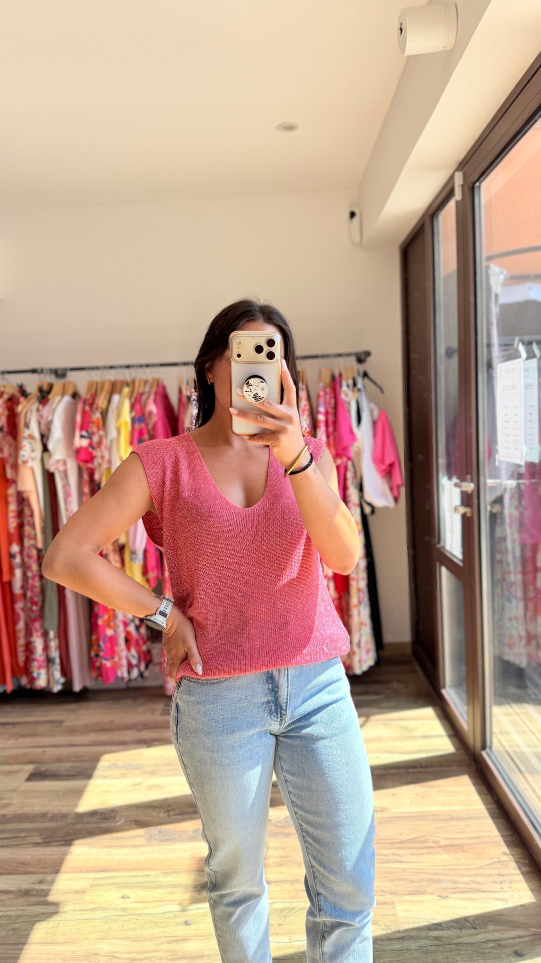 Top Milane corail