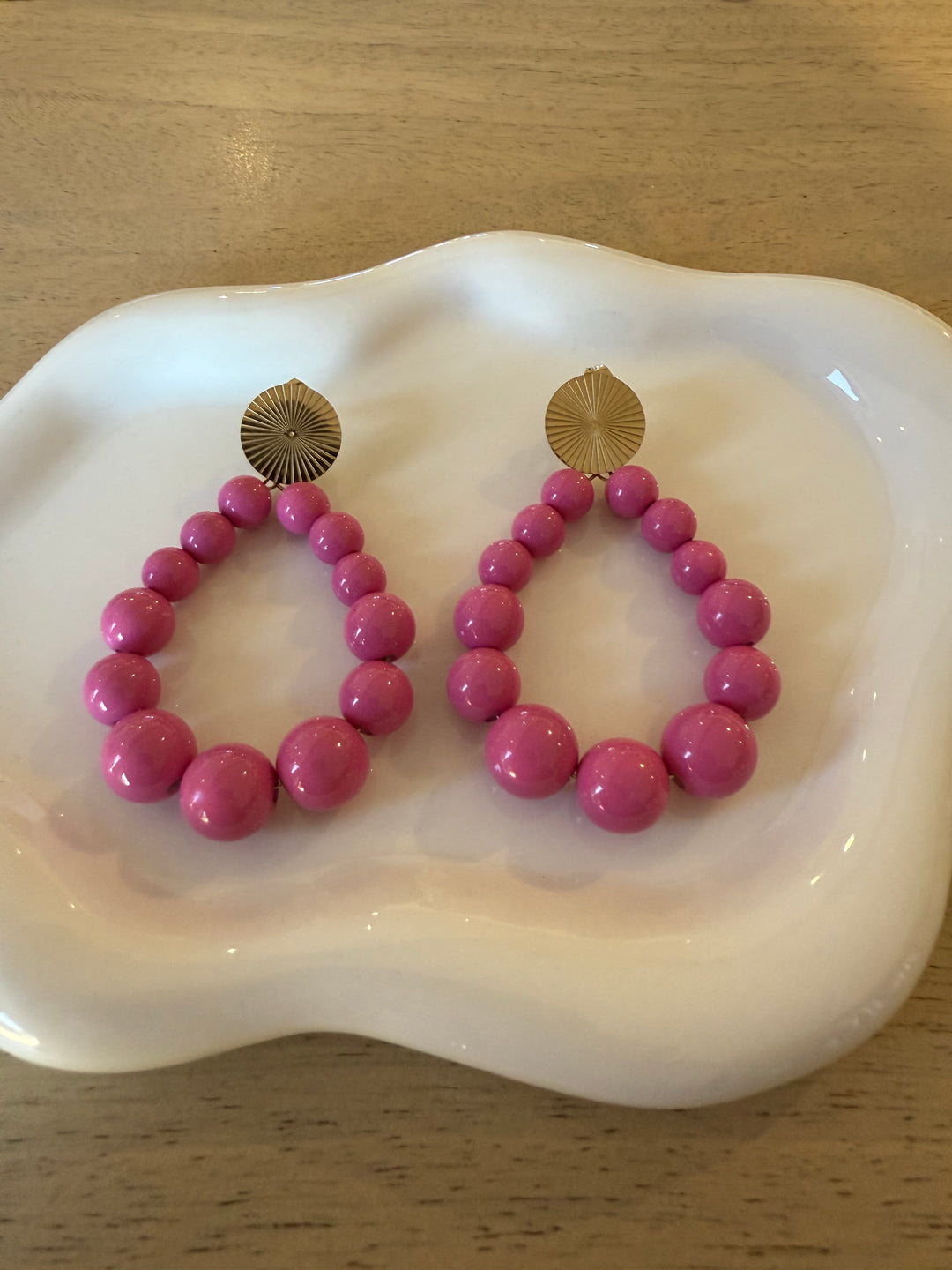 Boucles d’oreilles rose