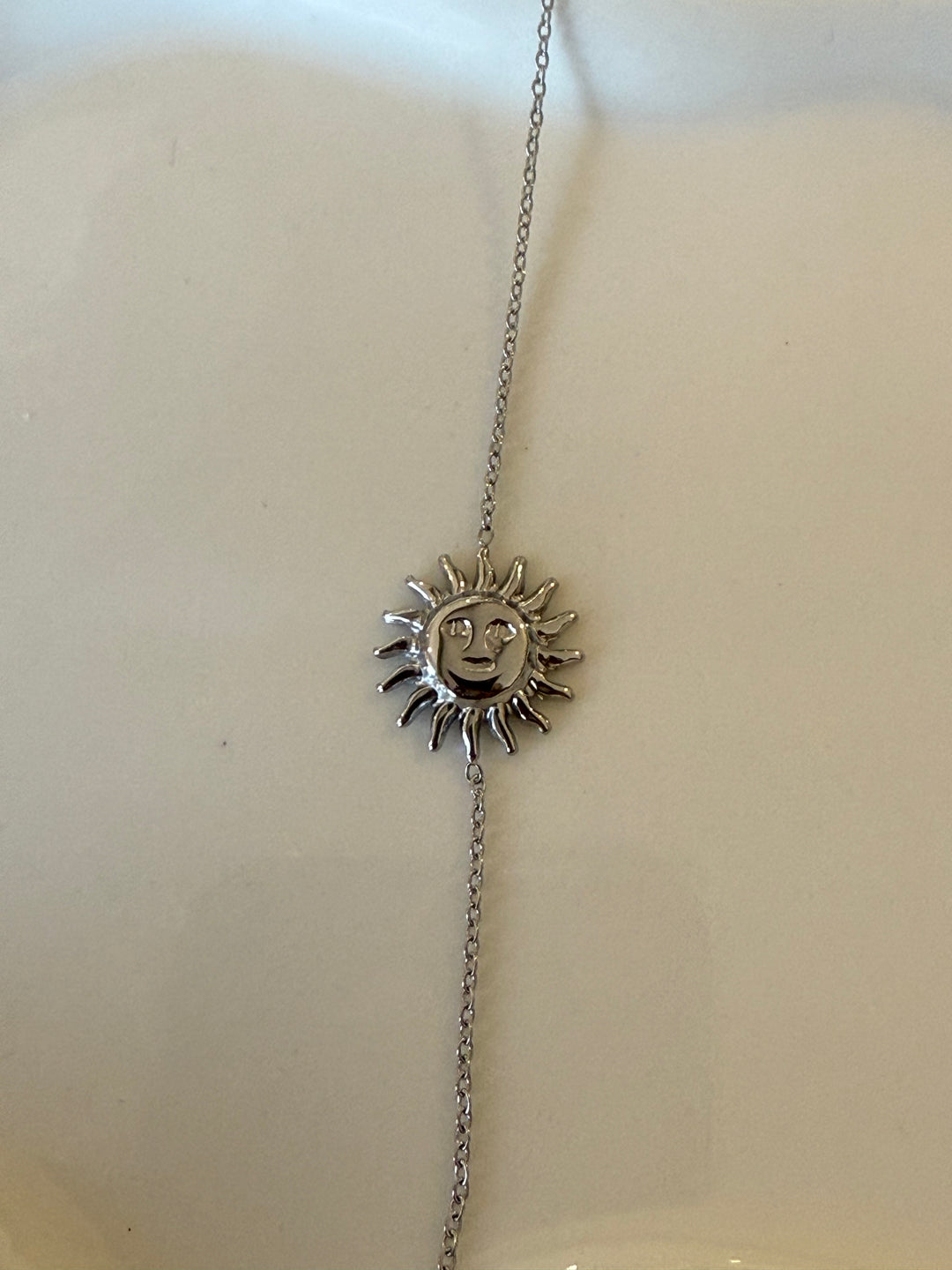 Bracelet soleil argenté