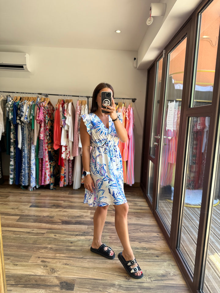 Robe Almeria bleu CURVY