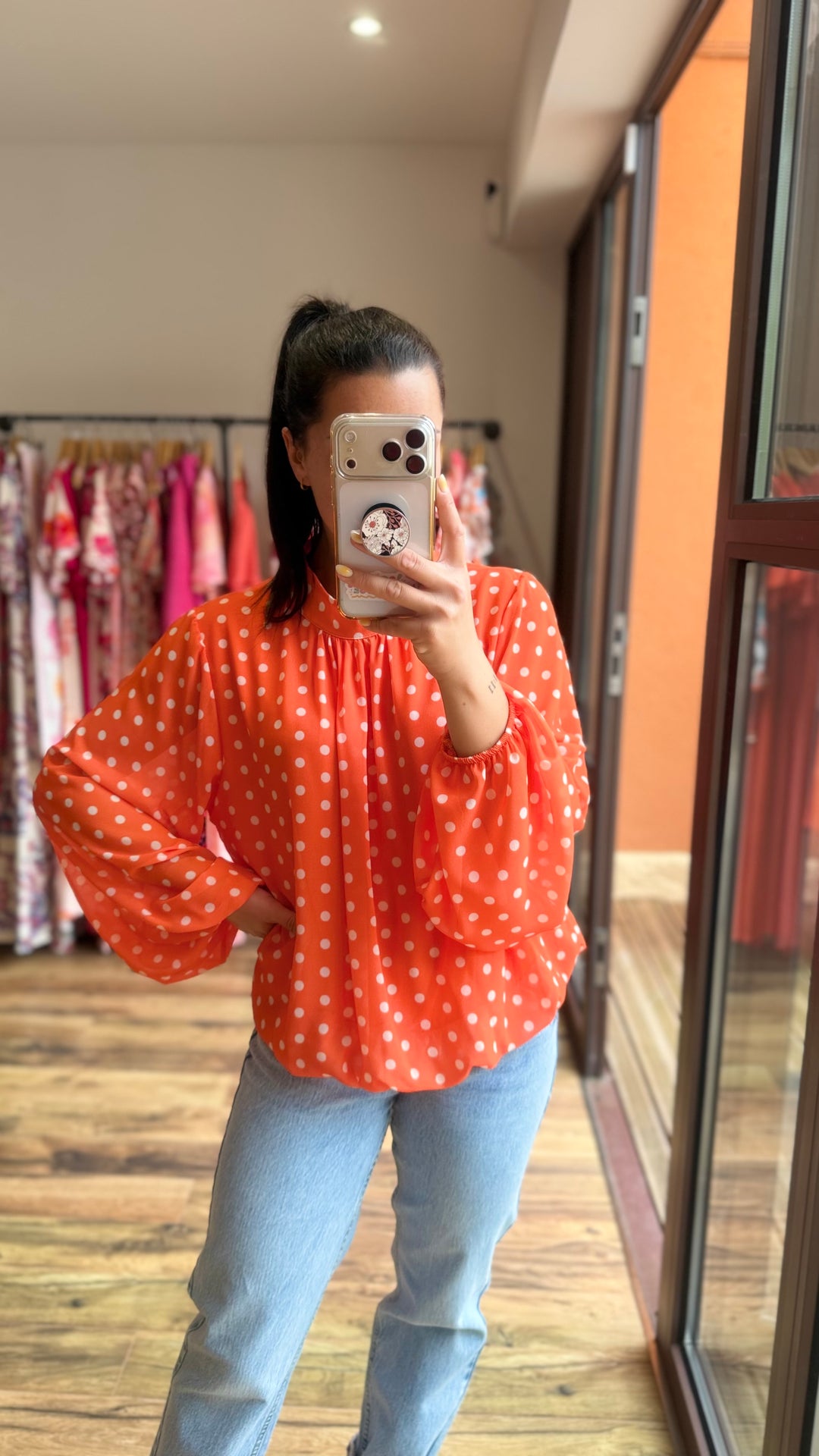 Blouse Kop orange